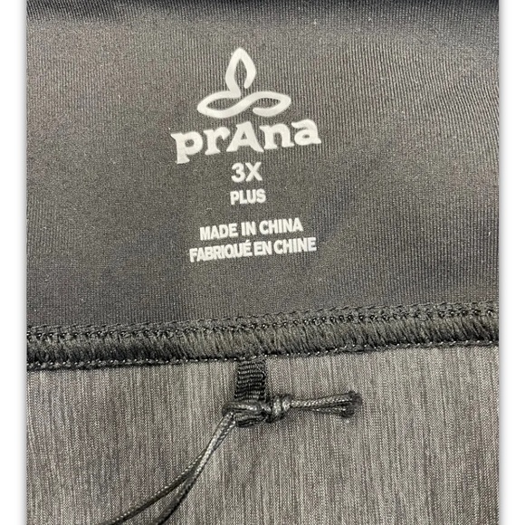 PrAna Summit plus Womens Sz 3XL 44x32 Grey/Black Nylon Blend Pants (A11) NWTs - Picture 3 of 7